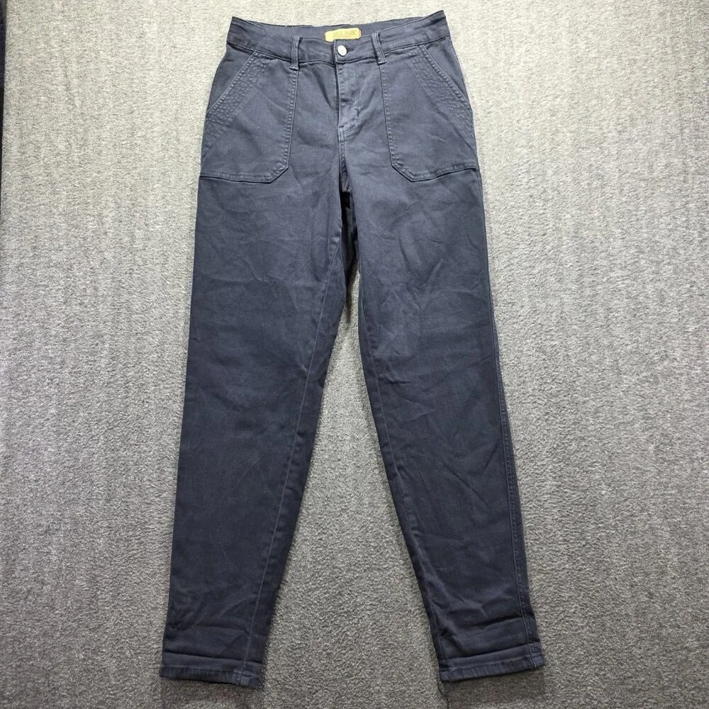 Judy Blue Pants Womens 5/27 Blue Garment Dyed Utility Tapered Leg Casual JB88813